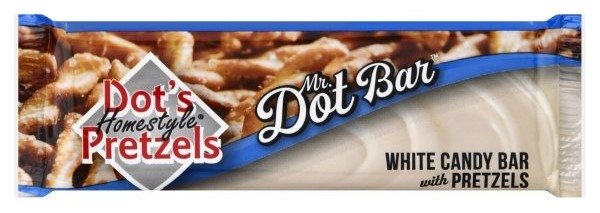 Dot's Pretzels 1.75 Oz Mr. Dot Bar Candy Bar-White Chocolate 3 Dot's Pretzels 1.75 Oz Mr. Dot Bar Candy Bar-White Chocolate