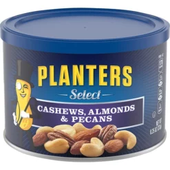 Planters Select. Cashews, Almonds & Pecans - 8.25 oz can