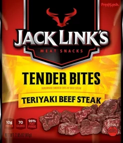 Jack Links Teriyaki Beef Steak Tender Bites - 2.85 oz