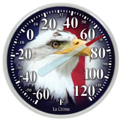 La Crosse Round Thermometer 13.25" -Home Goods Sales Store 104 1514a headon