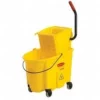 Rubbermaid WaveBrake Yellow 35 Qt Side Press Wringer Combo -Home Goods Sales Store 16850176 1