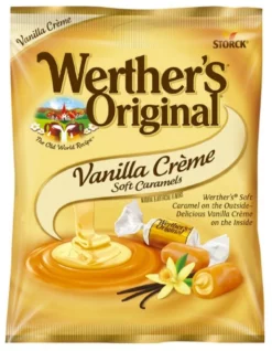 Werther's Original Soft and Creamy Caramels with Vanilla, 4.51 oz