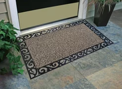 GrassWorx Wrought Iron Stems and Leaves Door Mat