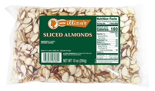 Eillien's Candies Sliced Almonds - 10 oz 3 Eillien's Candies Sliced Almonds - 10 oz