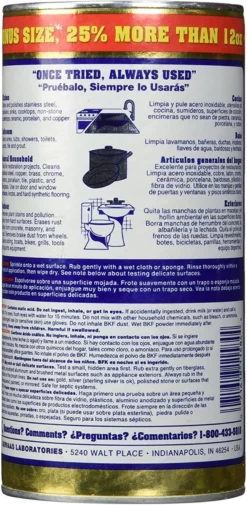 Barkeepers Friend Cleanser/Polish – 15 oz -Home Goods Sales Store 210107 1