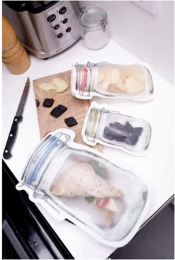 Kikkerland Zipper Bags, Large – 2 Pack -Home Goods Sales Store 250388 3