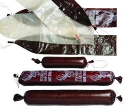 LEM 1 1/2" x 12" 10 ct Mahogany Fibrous Casings