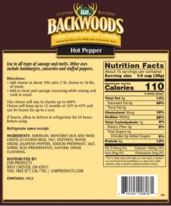 LEM Backwoods High-Temp Hot Pepper Cheese - 1 lb -Home Goods Sales Store 28941497 2