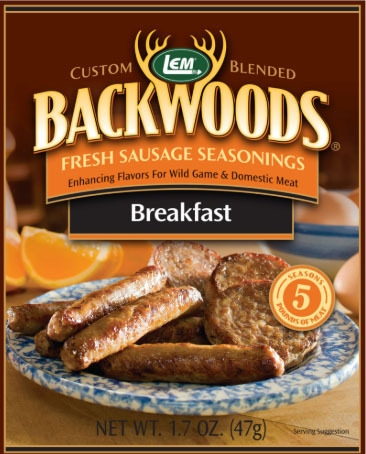 LEM Backwoods Breakfast Fresh Sausage Seasoning 1.7 oz 3 LEM Backwoods Breakfast Fresh Sausage Seasoning 1.7 oz