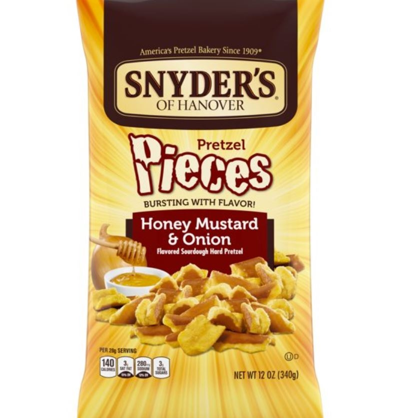 Snyder's Honey Mustard & Onion Pretzel Pieces, 11.25 oz. 3 Snyder's Honey Mustard & Onion Pretzel Pieces, 11.25 oz.