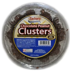 Zachary Confections Peanut Cluster Tub, 12oz