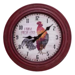 La Crosse Rooster Wall Clock, 12"