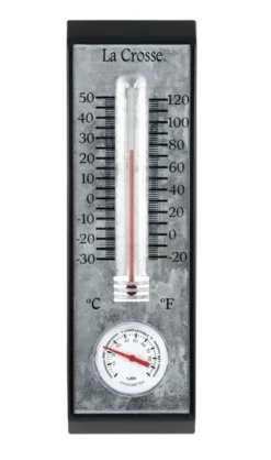 La Crosse Bi-Metal Thermometer with Hygrometer 10"