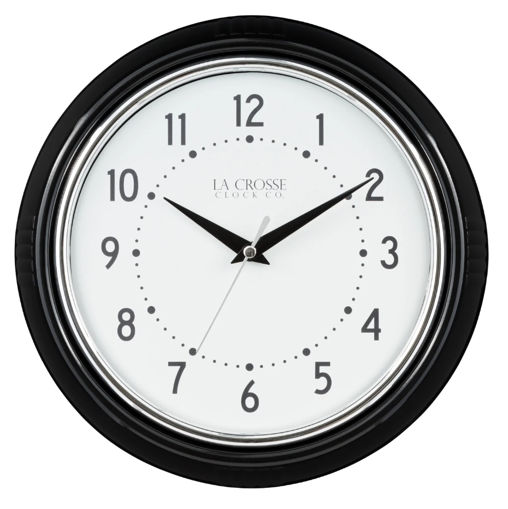 La Crosse Diner Wall Clock, 9" 3 La Crosse Diner Wall Clock, 9"