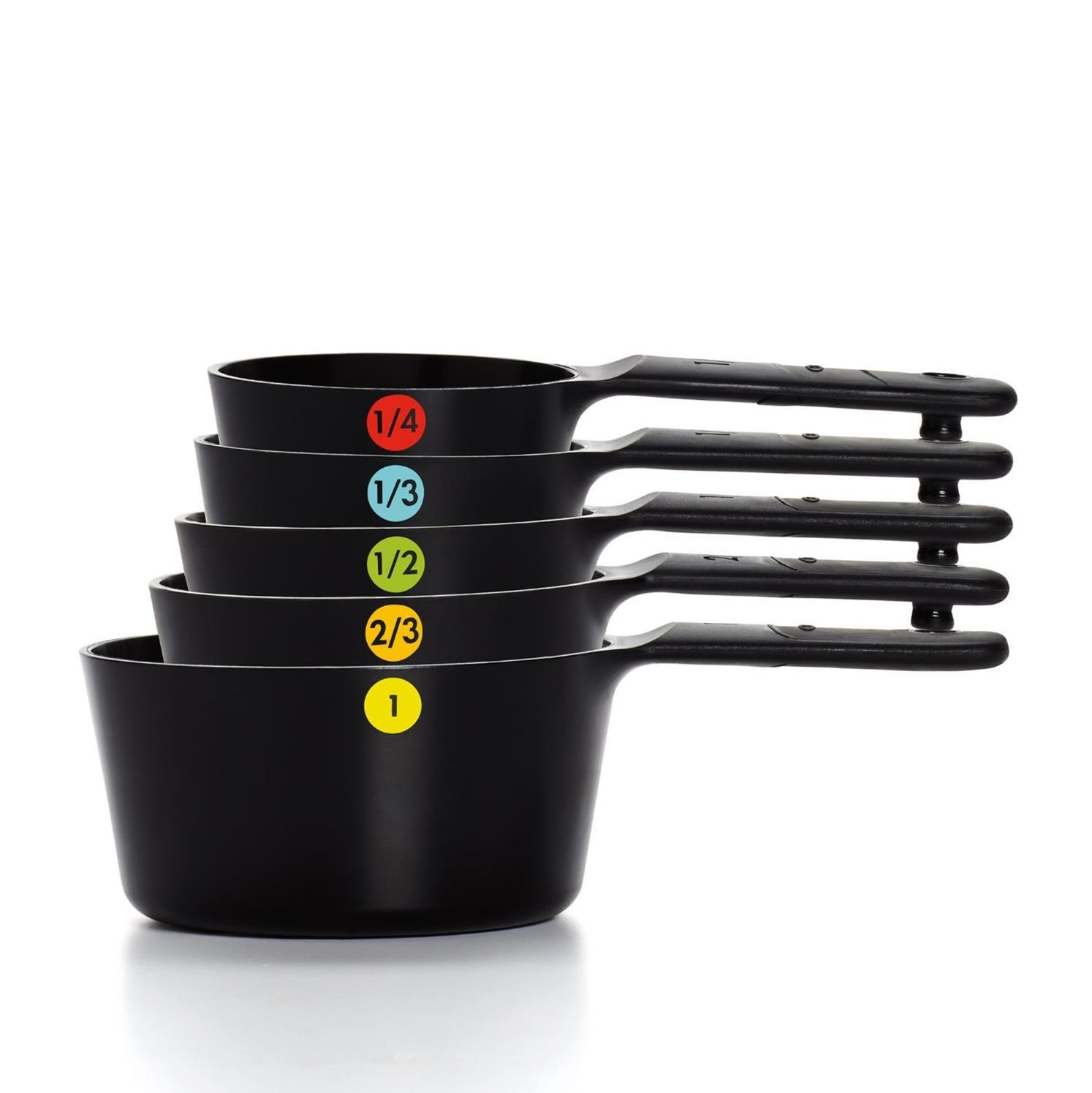 OXO 6 Piece Plastic Measuring Cups 3 OXO 6 Piece Plastic Measuring Cups
