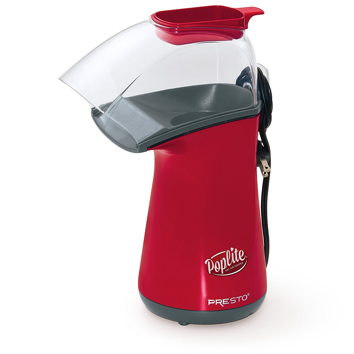 Presto PopLite Hot Air Popper Red/Gray 3 Presto PopLite Hot Air Popper Red/Gray