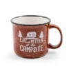 Camco Life is Better at the Campsite Mug - Red Enamel Style -Home Goods Sales Store 53235
