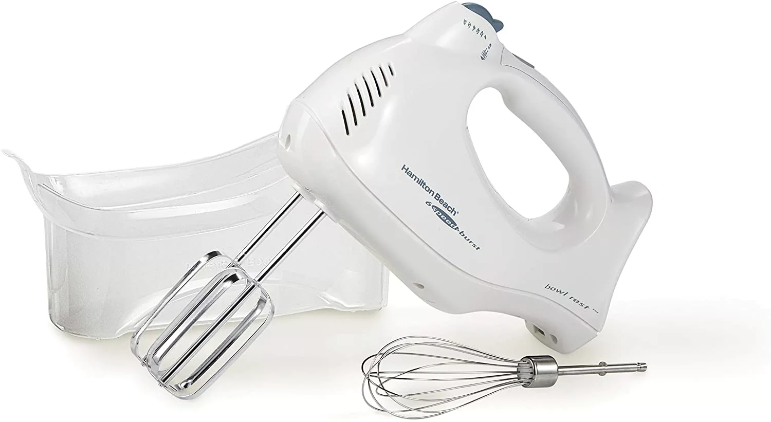 Hamilton Beach Power Deluxe 6-Speed Electric Hand Mixer with Snap-On Storage Case 3 Hamilton Beach Power Deluxe 6-Speed Electric Hand Mixer with Snap-On Storage Case