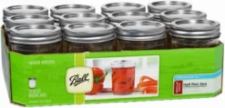 Ball Regular 8 Oz. Mason Jars w/Lids & Bands, 12 Ct.