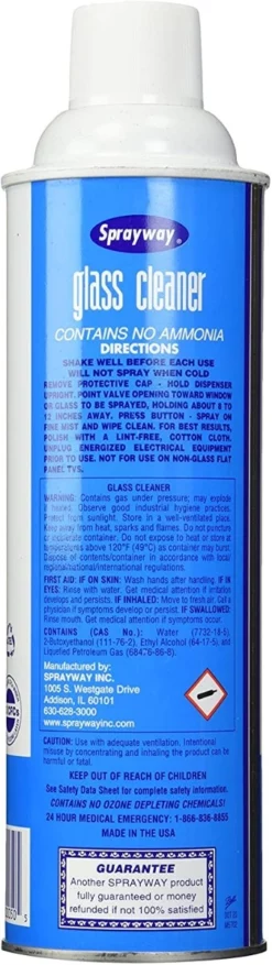 Sprayway Glass Cleaner Aerosol Spray – 19 oz 5 Sprayway Glass Cleaner Aerosol Spray – 19 oz -Home Goods Sales Store 598182 2