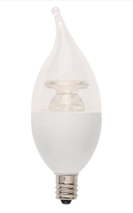 Westinghouse 4 Watt (40-Watt Equivalent) C11 LED Light Bulb – 2 Pack 4 Westinghouse 4 Watt (40-Watt Equivalent) C11 LED Light Bulb – 2 Pack - Image 2