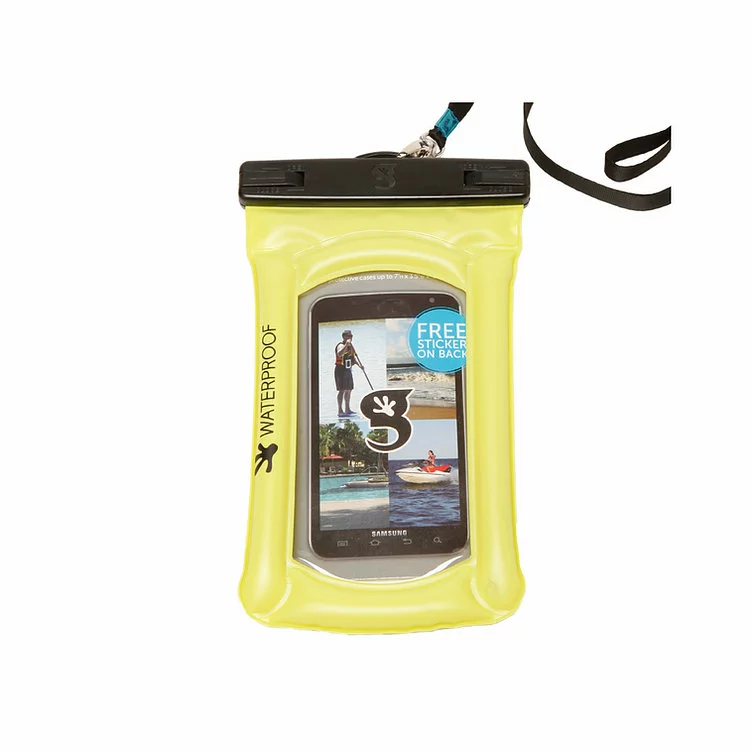 Gecko Float Phone Dry Bag-Green 3 Gecko Float Phone Dry Bag-Green