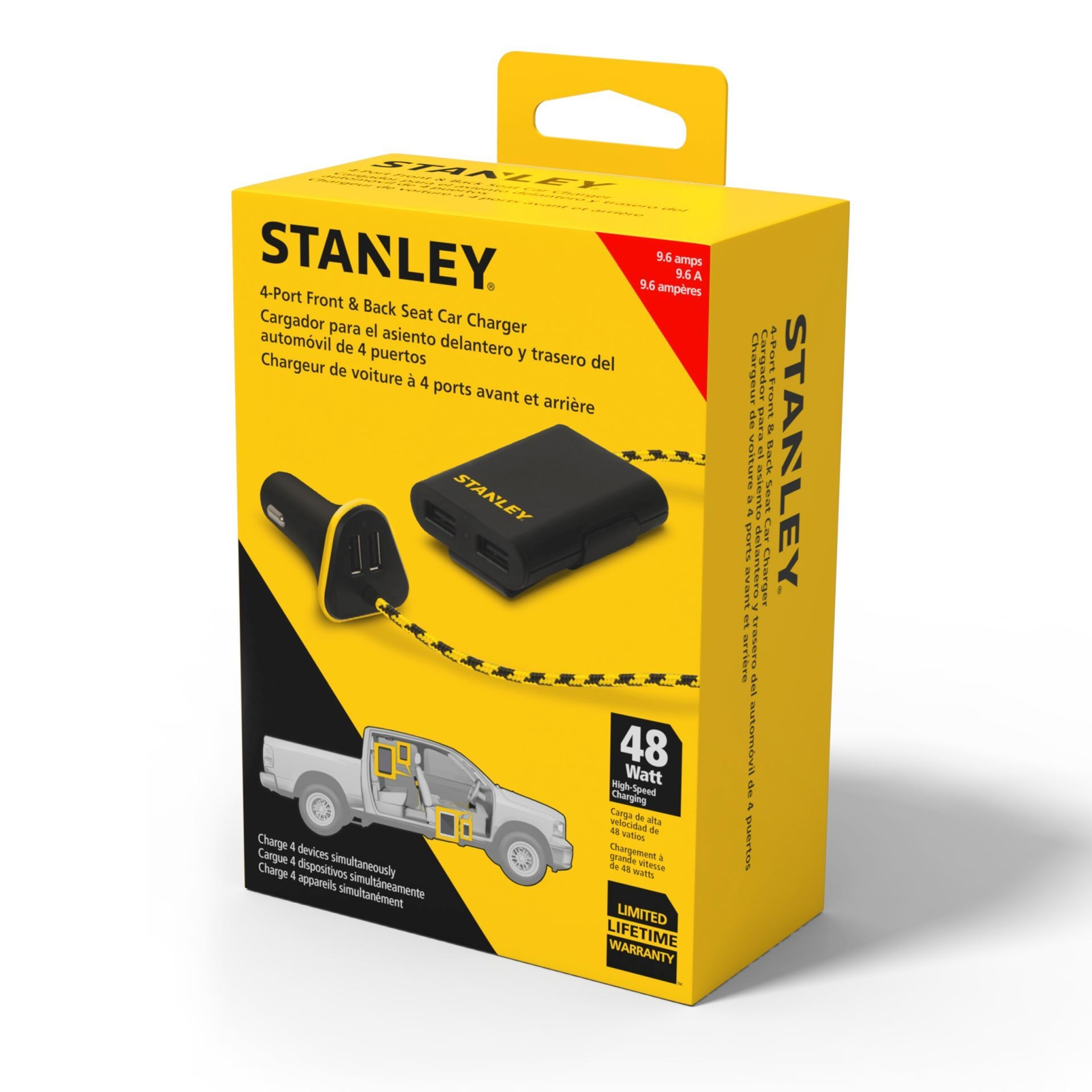 Stanley 2 Port Mobile Charger w/2 Port Extension 3 Stanley 2 Port Mobile Charger w/2 Port Extension