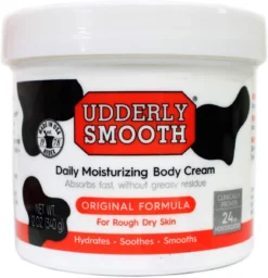 Udderly Smooth Udder Cream, Skin Moisturizer, 12 Ounce Jar