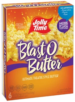 Jolly Time Blast O Butter Movie Theatre Popcorn – 6 Pack