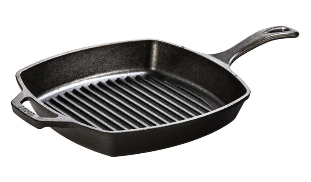 Lodge 10.5 Inch Square Cast Iron Grill Pan 3 Lodge 10.5 Inch Square Cast Iron Grill Pan