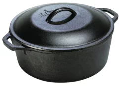 Lodge Dutch Oven w/Loop Handles & Iron Cover