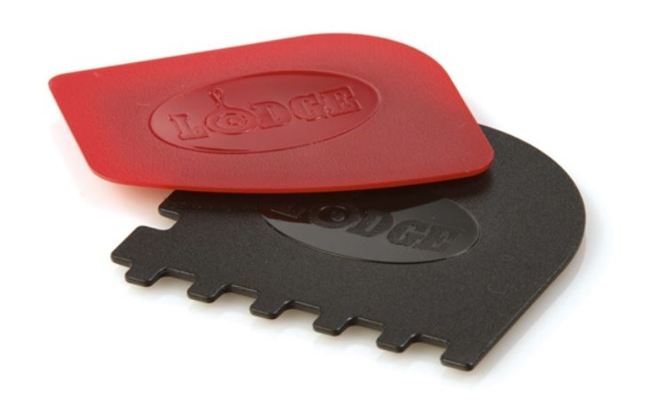 Lodge Scraper Set, 1 Grill Pan Black, 1 Pan Red 3 Lodge Scraper Set, 1 Grill Pan Black, 1 Pan Red