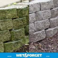 Wet & Forget 800006 Moss, Mold, Mildew and Algae Stain Remover Concentrate – 1 Gallon -Home Goods Sales Store 800006 5