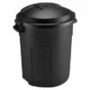 Roughneck 20-Gallon Black Plastic Trash Can -Home Goods Sales Store 836254