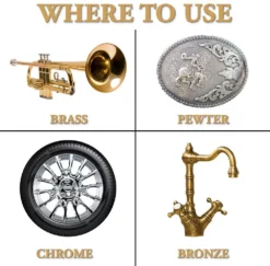 Brasso Metal Polish - 8 oz -Home Goods Sales Store 89334 5