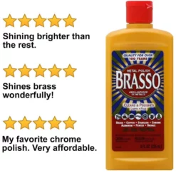 Brasso Metal Polish - 8 oz -Home Goods Sales Store 89334 7