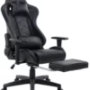Seasonal Expressions Gaming Chair, Black/Black -Home Goods Sales Store 911049 black game chair 1