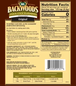LEM Backwoods Reduced Sodium Jerky Seasonings 15 LEM Backwoods Reduced Sodium Jerky Seasonings -Home Goods Sales Store 9161 2 1