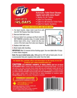 Iron OUT® Automatic Toilet Bowl Cleaner -Home Goods Sales Store at12t 1