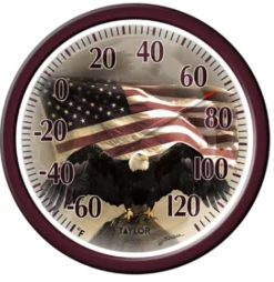 Taylor 13.25" Thermometer -Home Goods Sales Store bald eagle 1