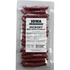 Iowa Smokehouse 8 oz Beef Stick Stubbies-Hickory
