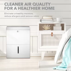 Perfect Aire 22 Pt./Day 2-Speed Flat Panel Dehumidifier -Home Goods Sales Store pa 1pfd bedroom closeup 1